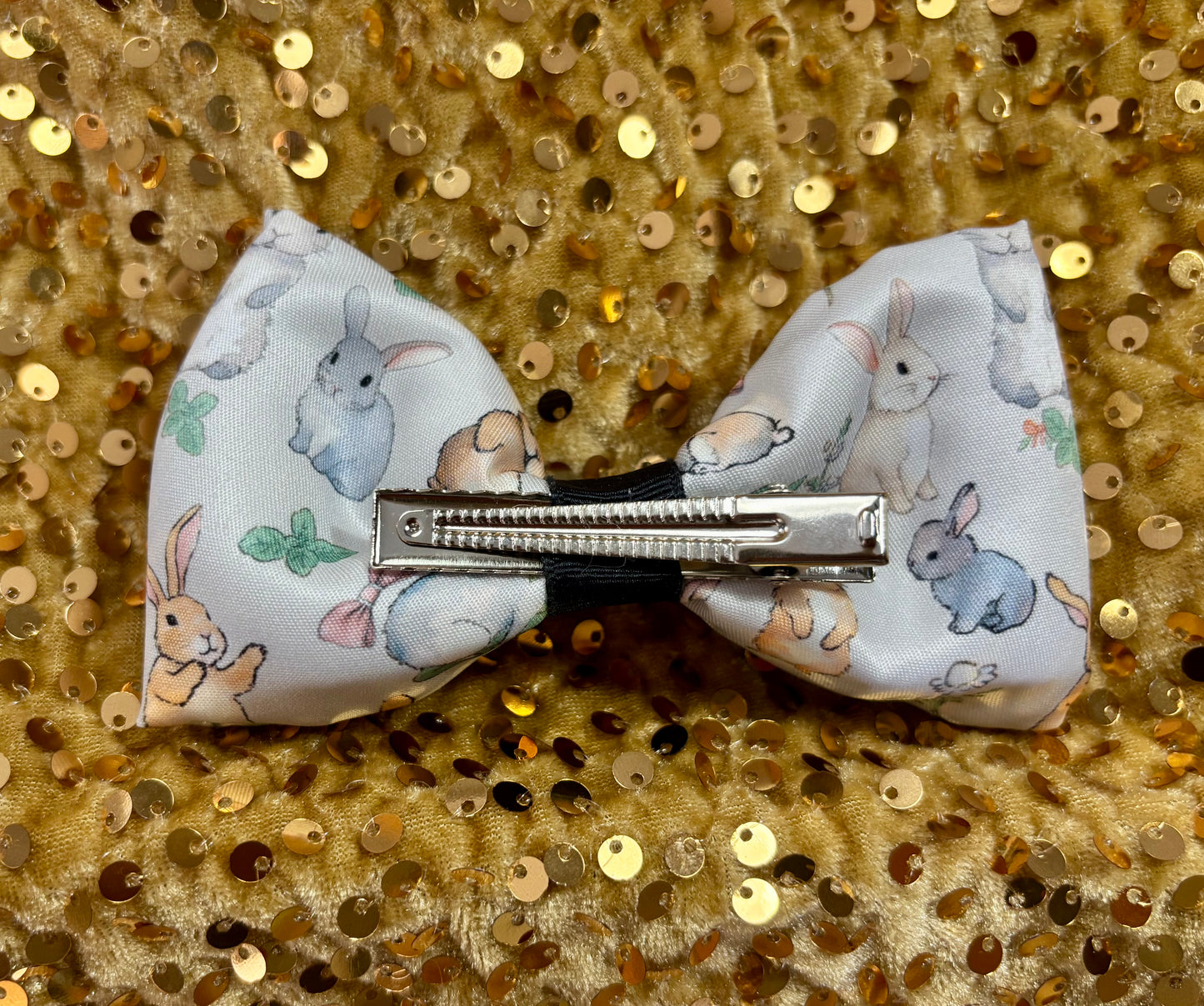 Easter Bunny Hair Accessories Bundle | 4-Piece Headband & Bow Set | Handmade & Ready to Ship