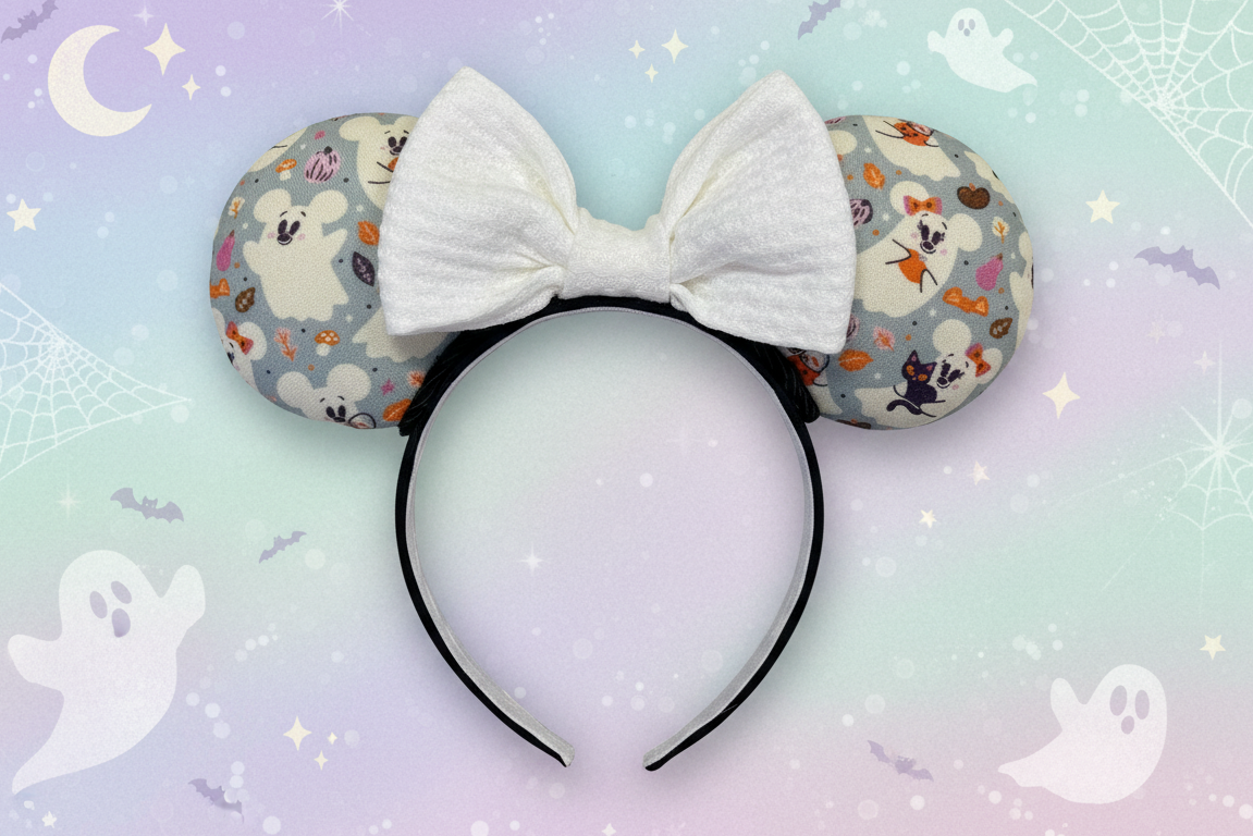 Blue Ghosts Ear Headband