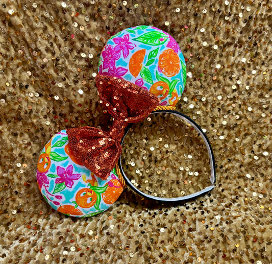 Orange Bird Mouse Ears