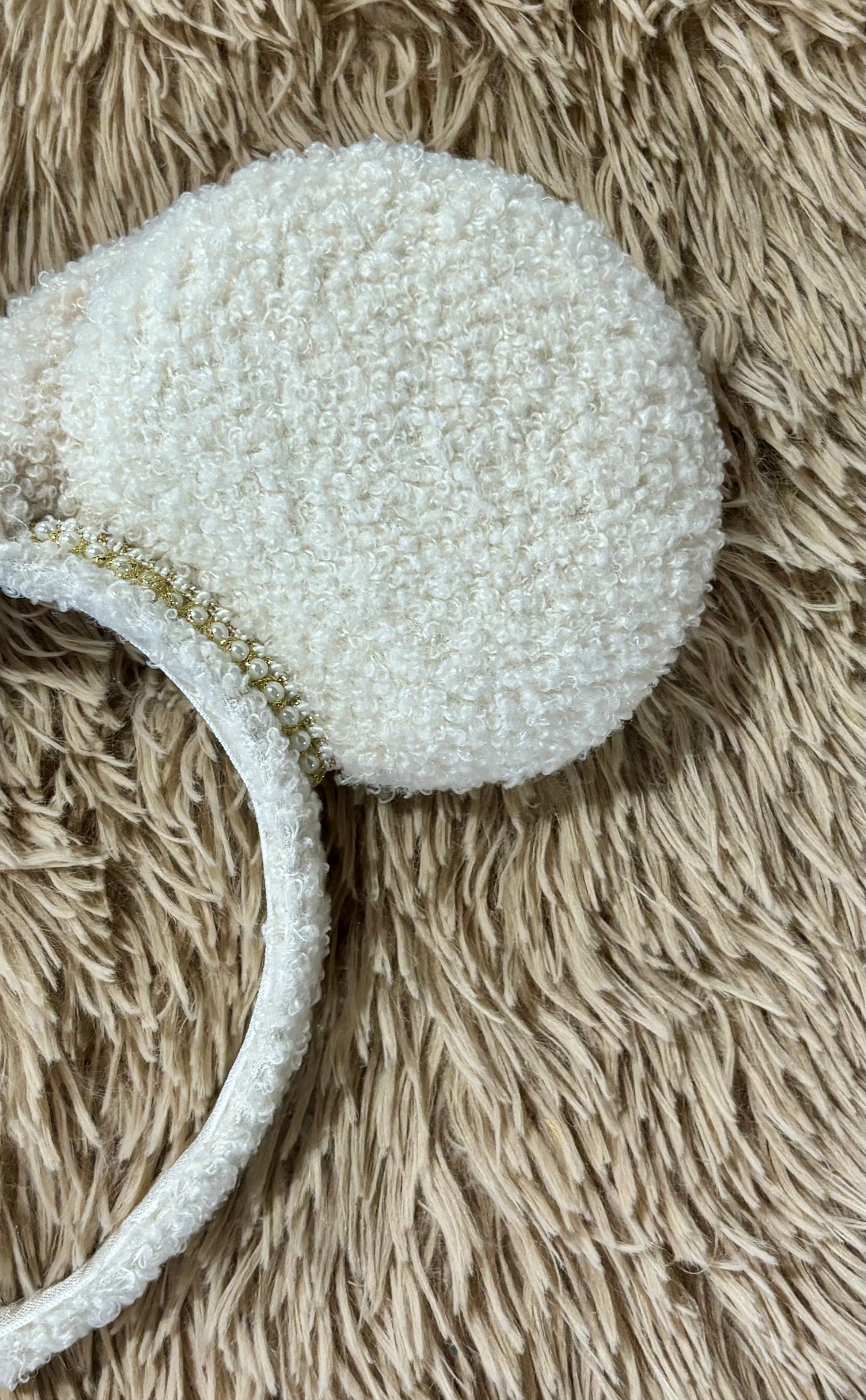 Cream Fuzzy Ears
