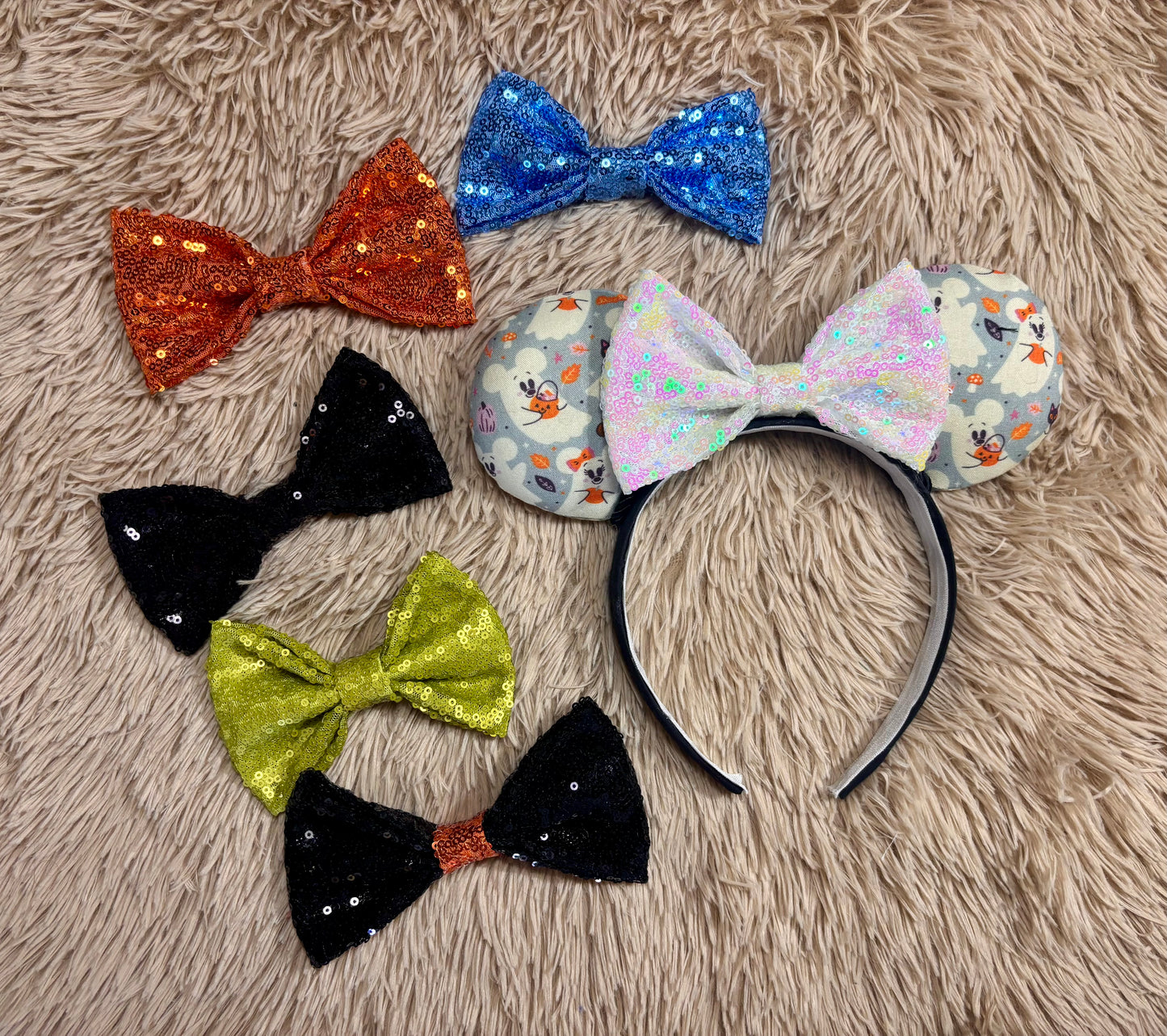 Blue Ghosts Ear Headband