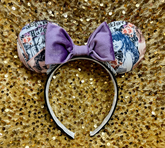 Lavender Haze Mouse Ears Headband | Taylor Swift Inspired Swiftie Disney Ears | Ready to Ship