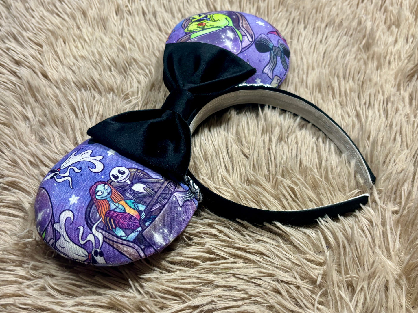 Nightmare Mansion Halloween Ear Headband β Handmade Spooky Ears
