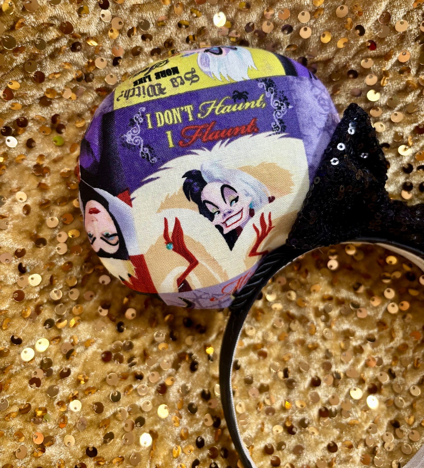 Disney Villains Mouse Ears Headband | Cruella, Ursula & Maleficent | Ready to Ship