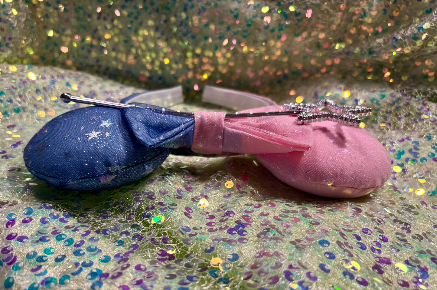 Sleeping Beauty Mouse Ears | Make It Pink Make It Blue Iridescent Star Headband