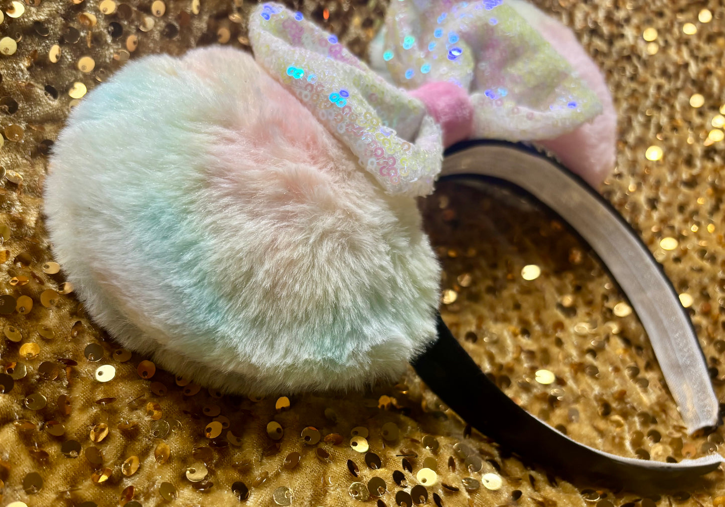 Soft Rainbow Iridescent Mouse Ears