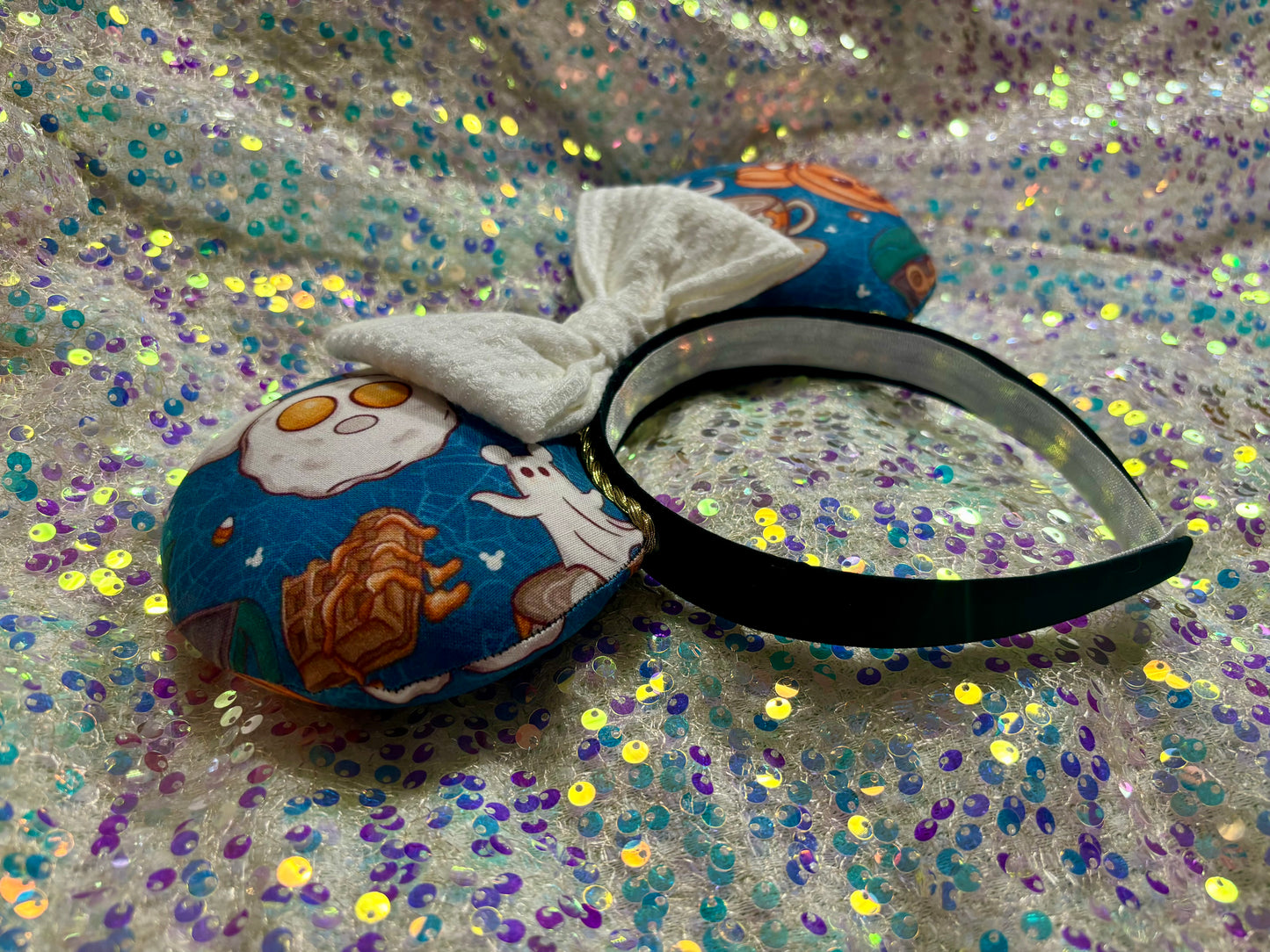 Fall Mouse Ears Headband – Handmade Pumpkin & Sequin Disney-Inspired Ears