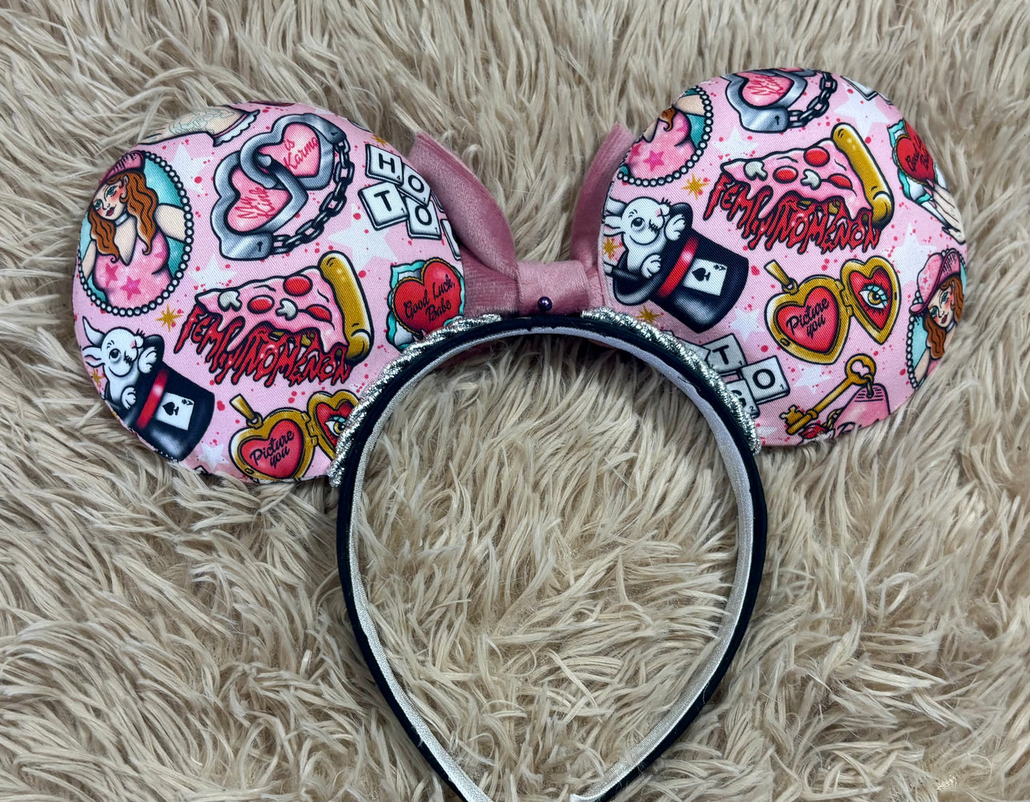 Pink Pony Ear Headband