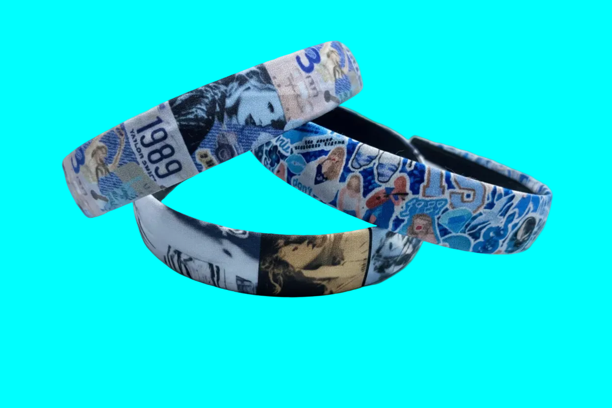 3 headbands total. All are in various TS inspired prints. Handmade and ready to ship.