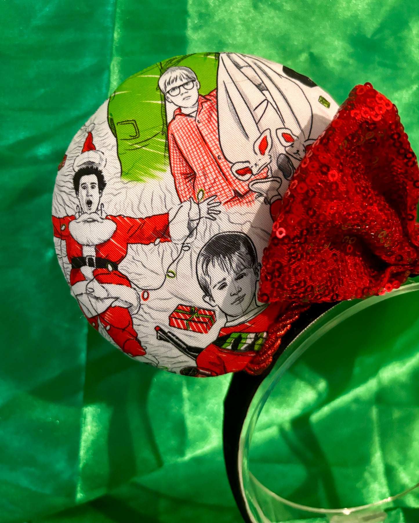 Christmas Classics Mouse Ears – Handmade Disney-Inspired Holiday Headband