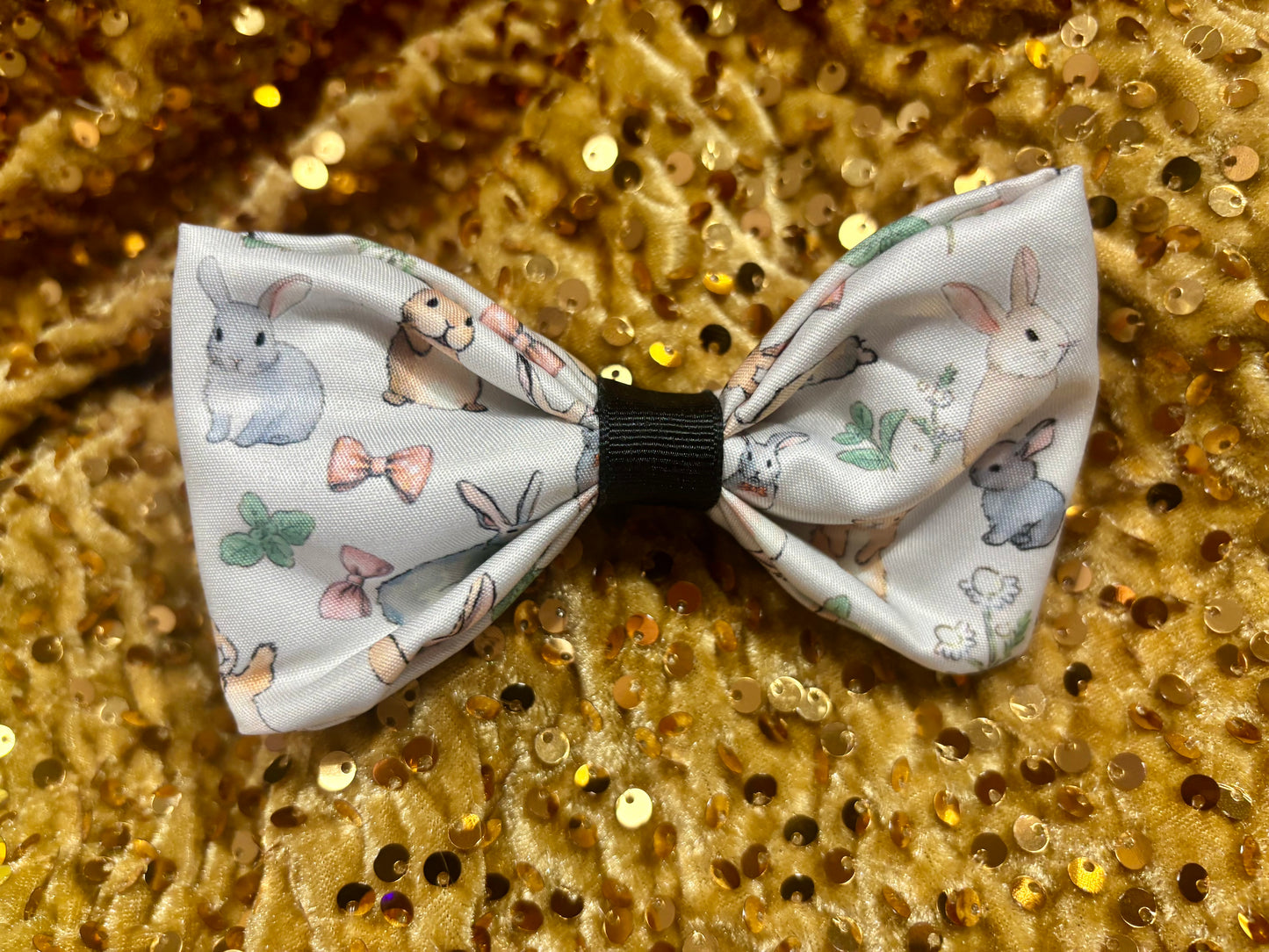 Easter Bunny Hair Accessories Bundle | 4-Piece Headband & Bow Set | Handmade & Ready to Ship