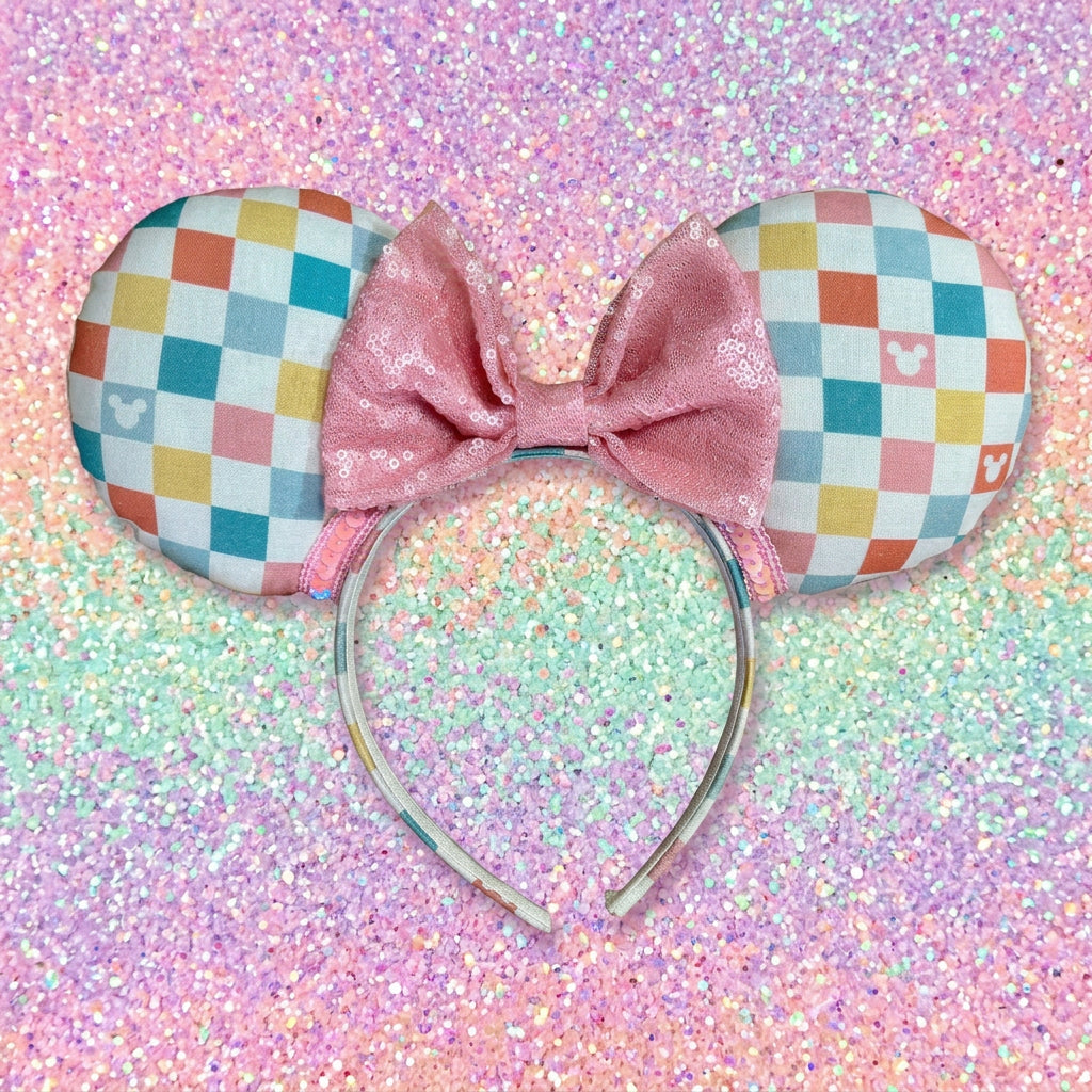 Colorful Checkered Ears