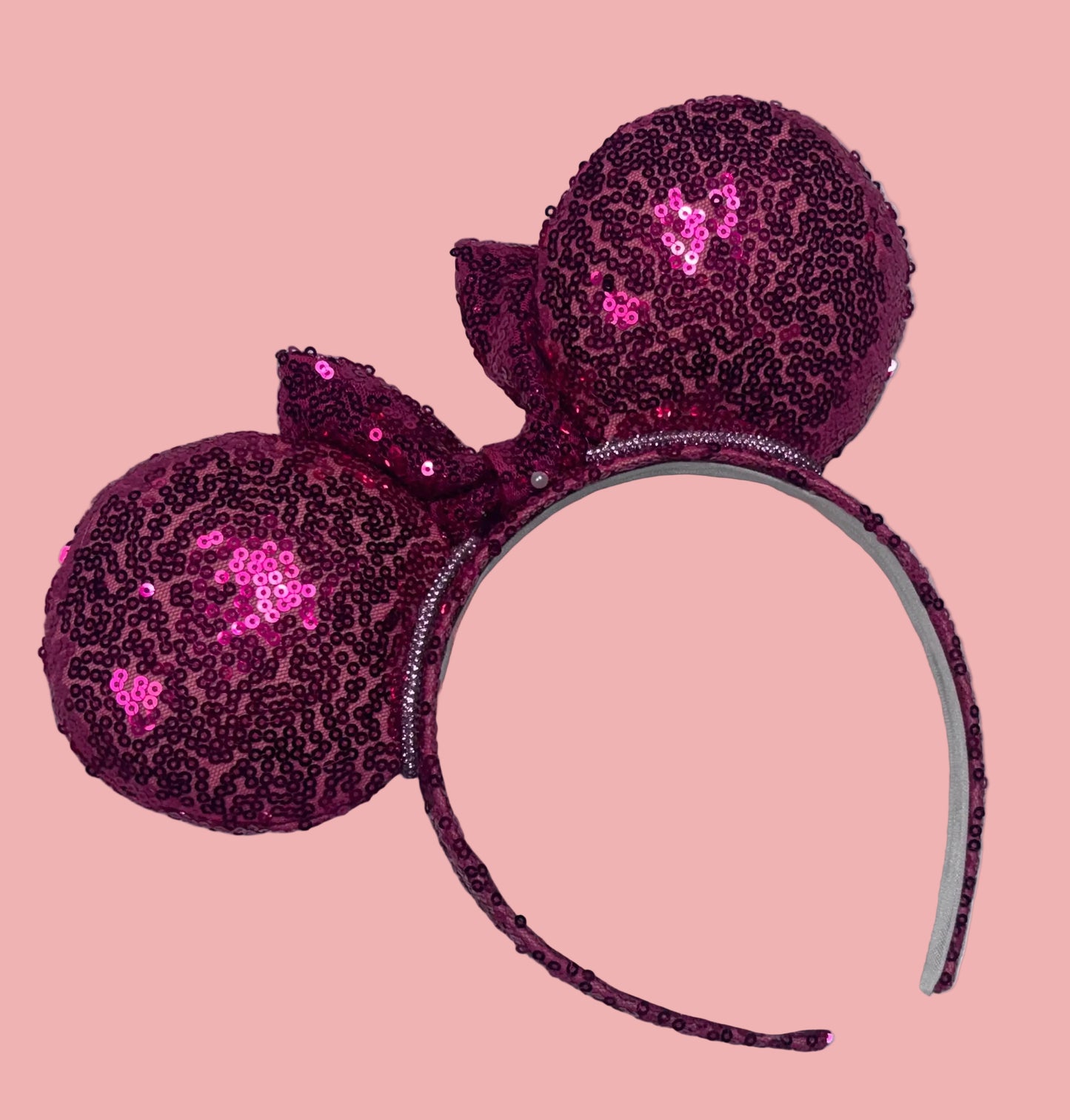 back view of custom ear headband. Handmade and ready to ship. 