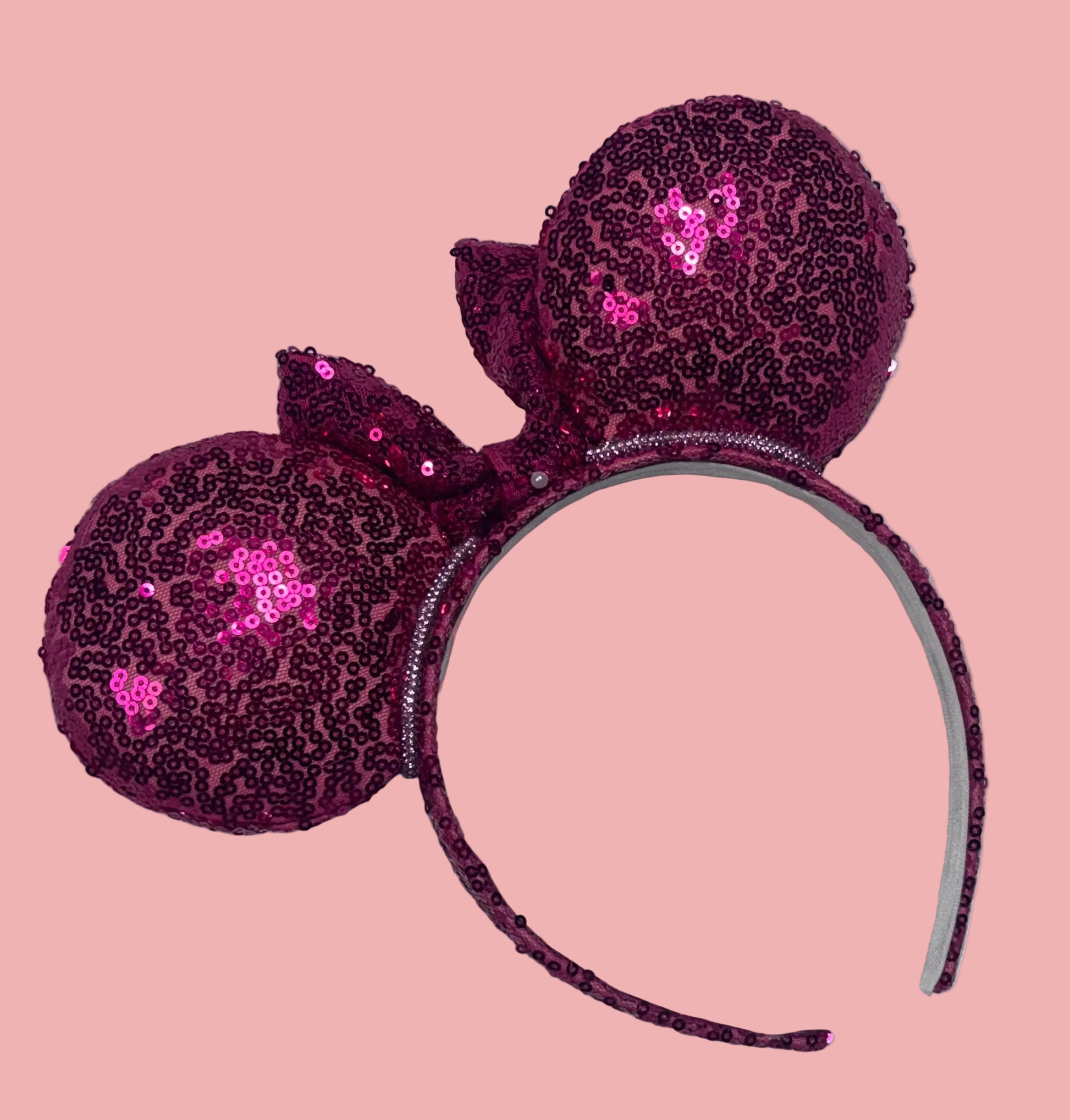 back view of custom ear headband. Handmade and ready to ship. 