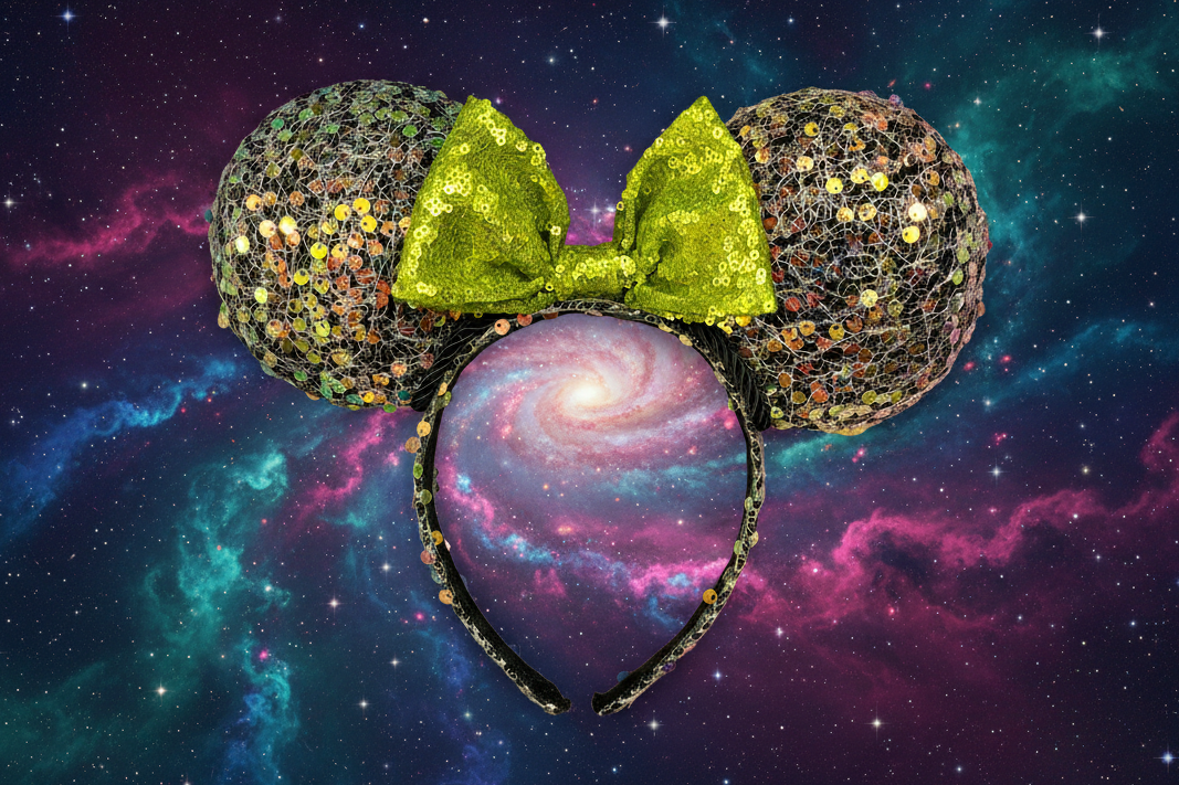 Galaxy Sequin Mouse Ears - Cosmic Sparkle Mickey Ears Headband