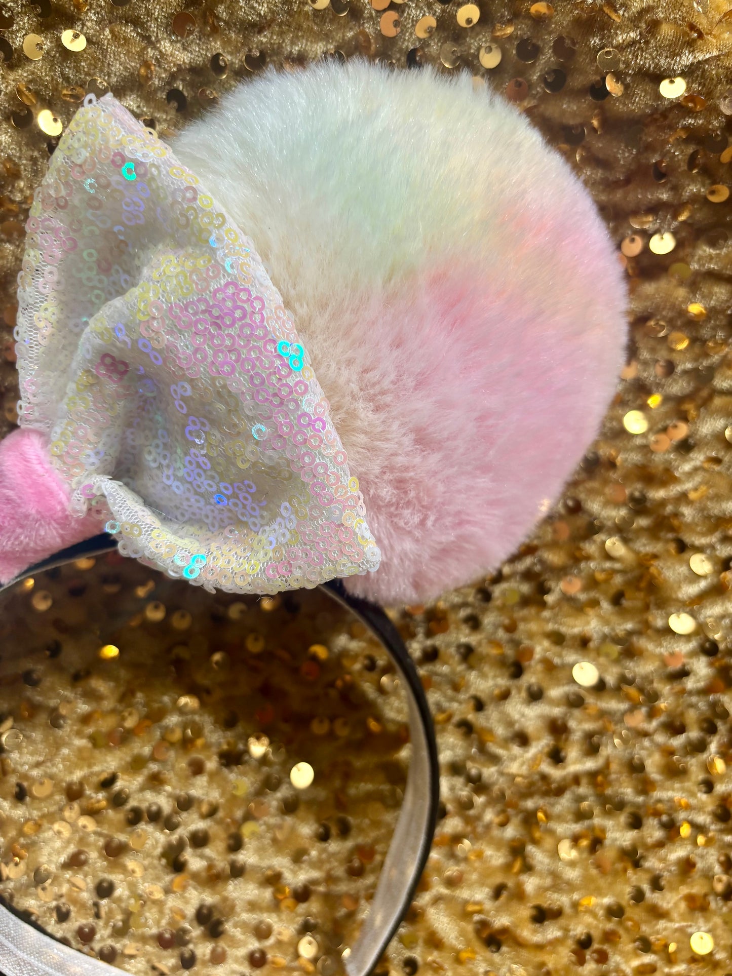 Soft Rainbow Iridescent Mouse Ears