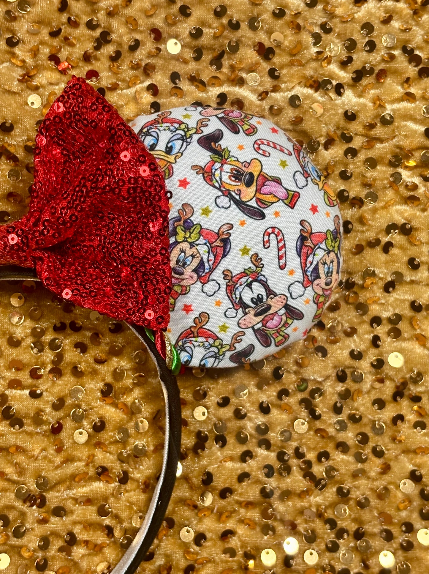 Christmas Pals Handmade Mouse Ear Headband