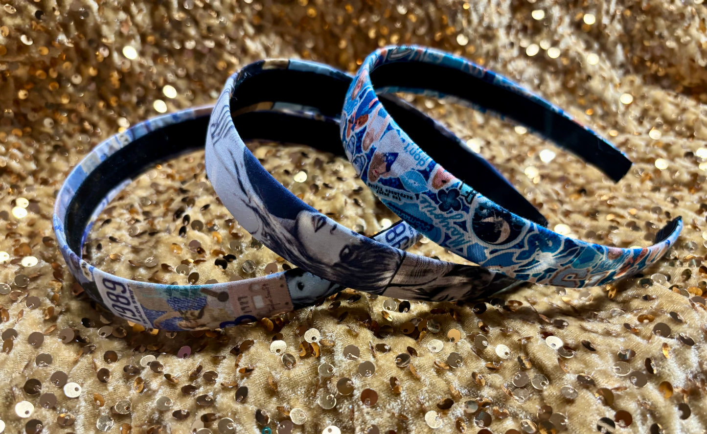 3 headbands total. All are in various TS inspired prints. Handmade and ready to ship.
