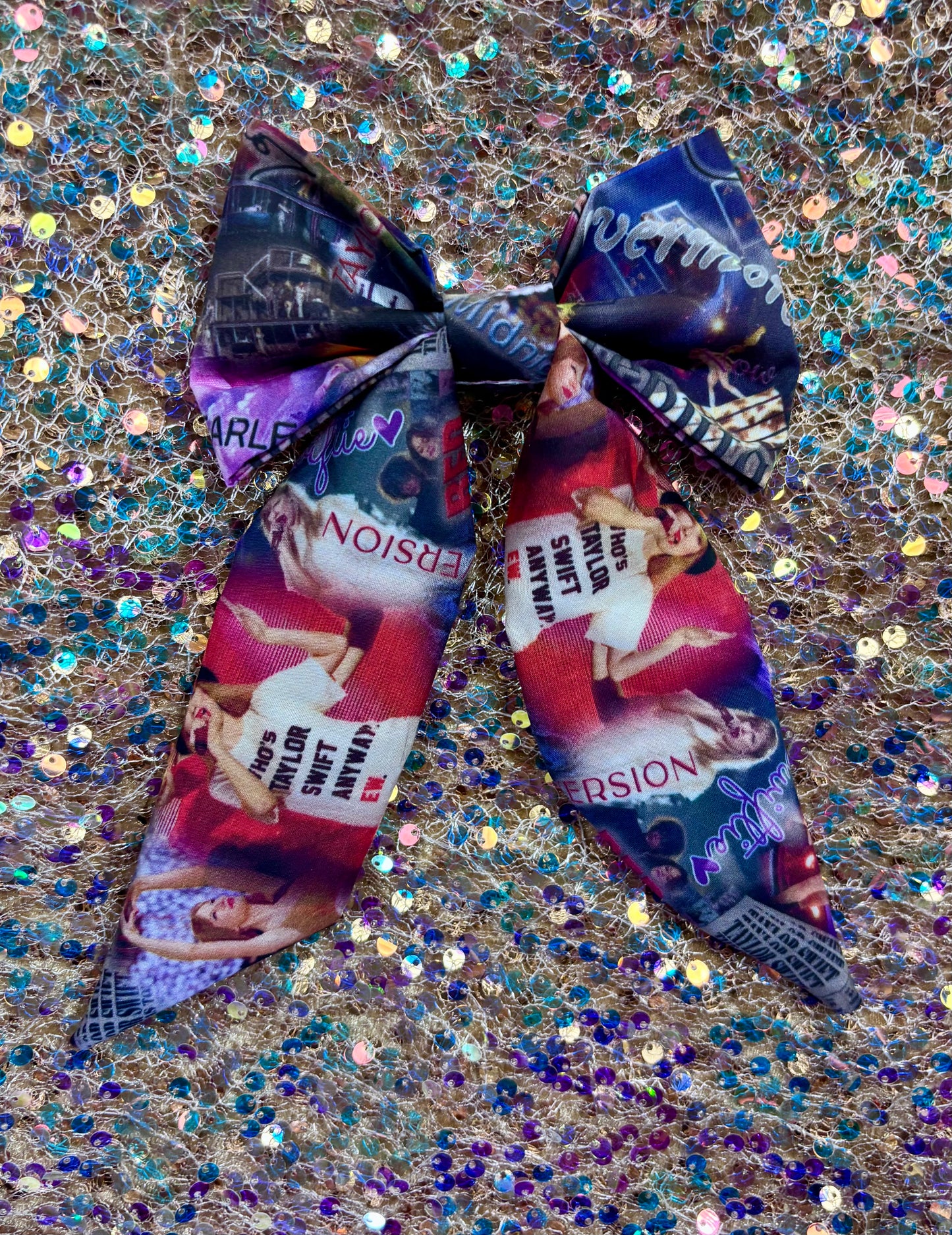 Taylor Swift Eras Hair Bow Bundle – Handmade 4-Pack (89, Pop Covers, Eras 2.0 & The Tour)