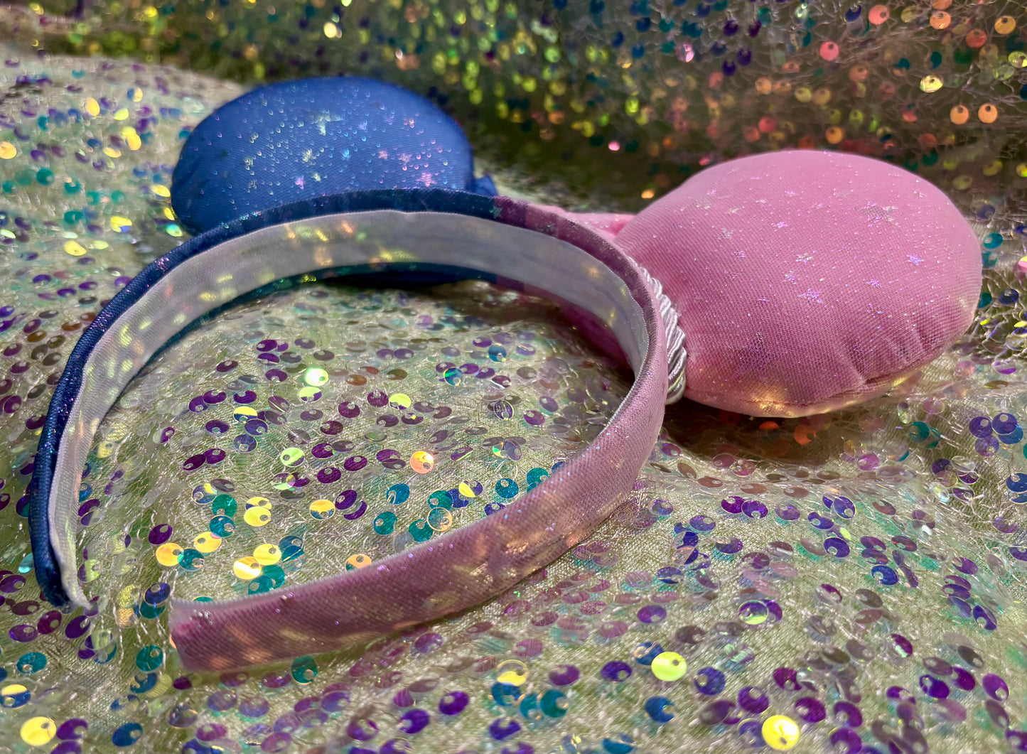Sleeping Beauty Mouse Ears | Make It Pink Make It Blue Iridescent Star Headband