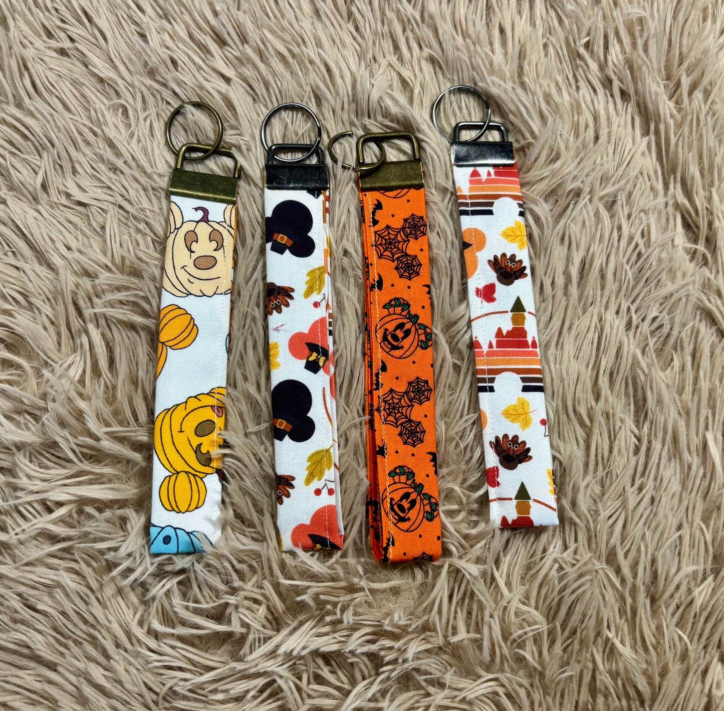 Boo To You 4 Pack Keychain Wristlet Bundle