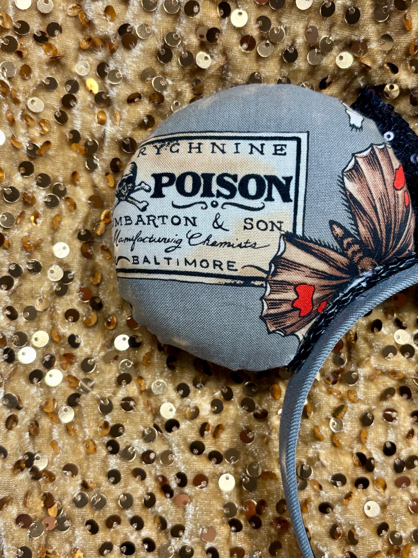 Keep It Creepy Mouse Ears | Handmade One-of-a-Kind Halloween Disney Headband with Sequin Bow