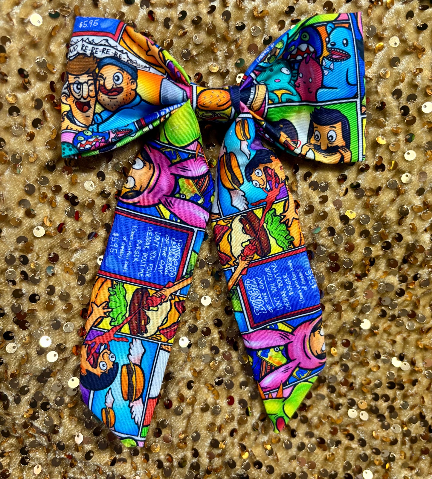 Bob's Burgers Hair Bow & Headwrap Bundle | Belcher Family Inspired | Handmade & Ready to Ship