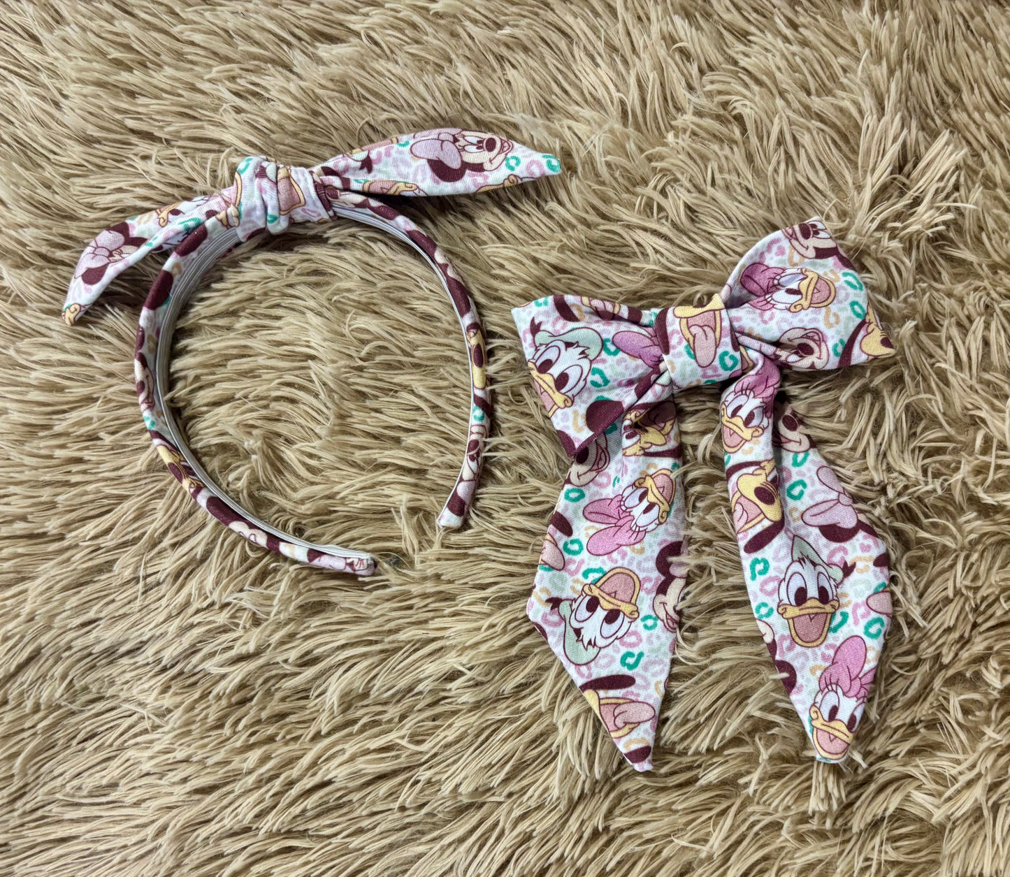 Leopard Pals Bow and Twisted Headband Bundle