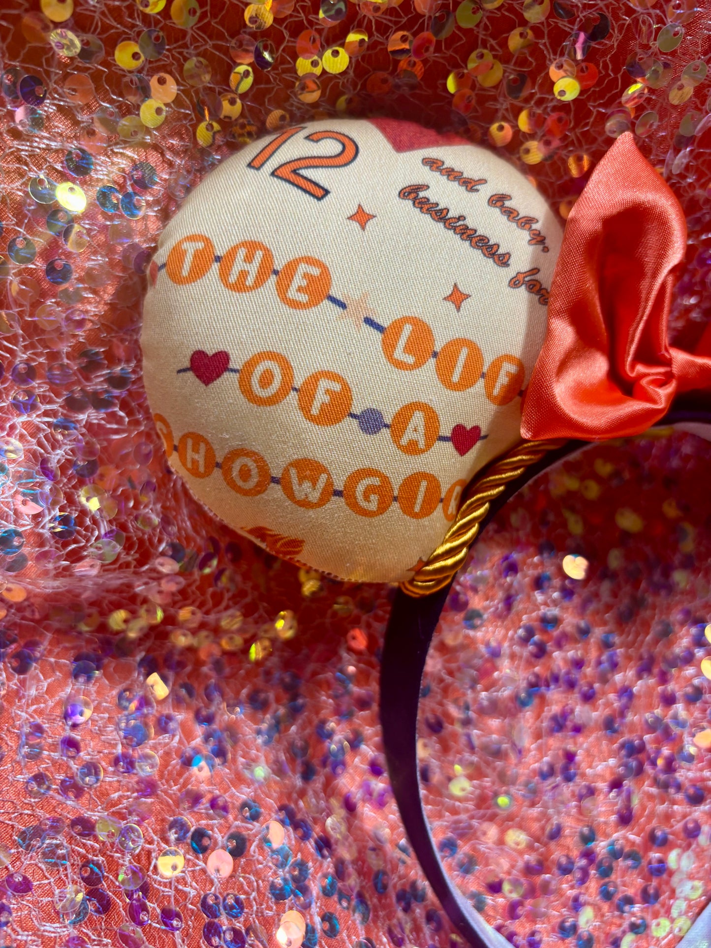 Ophelia Mouse Ears | LOAS Inspired Orange & Mint Satin Bow Theme Park Headband