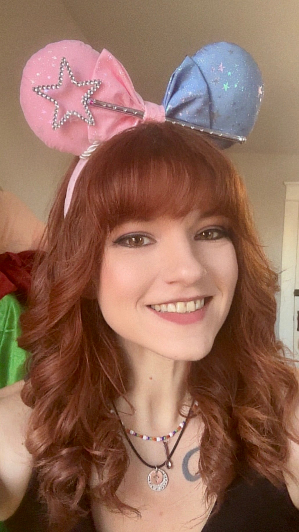 Sleeping Beauty Mouse Ears | Make It Pink Make It Blue Iridescent Star Headband