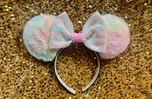 Soft Rainbow Iridescent Mouse Ears