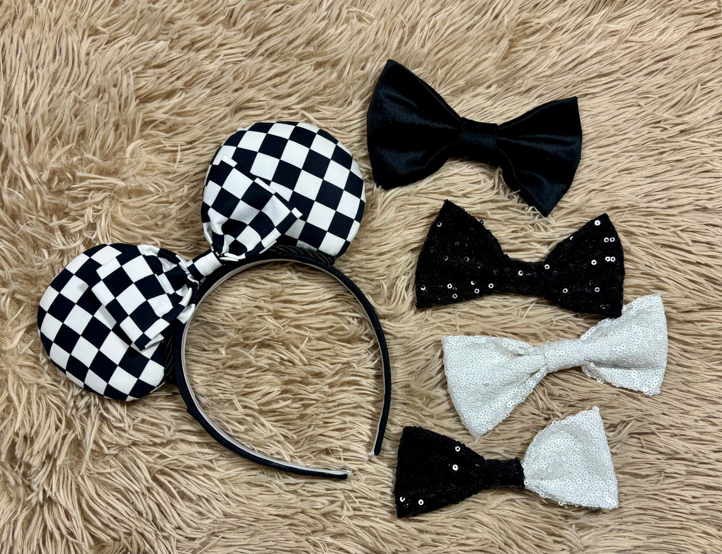 Checkered Ear Headband