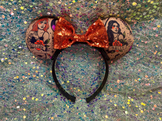 Owens Sisters Mouse Ears | Practically Magical Halloween Headband with Sequin Bow