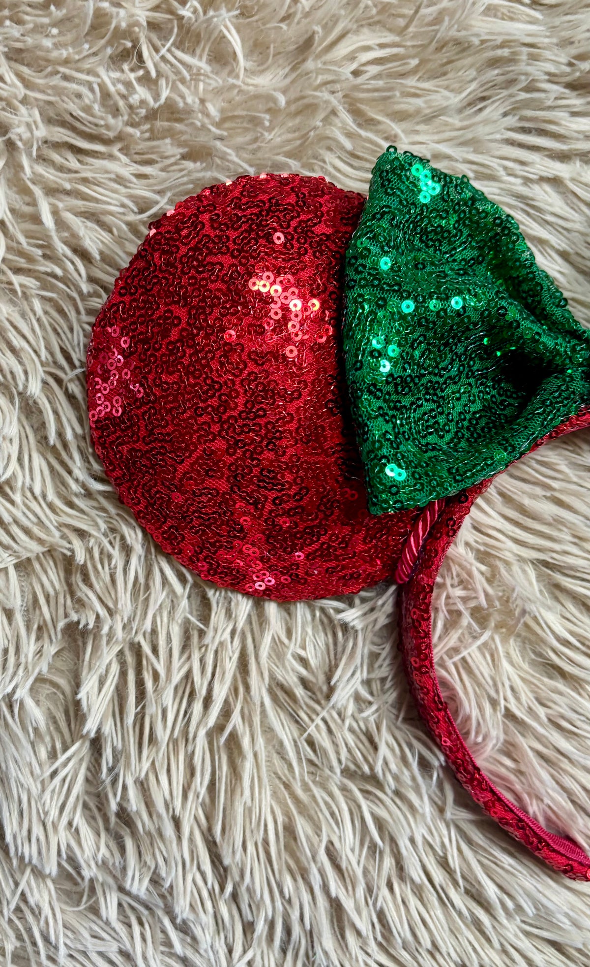 Red and Green Sequins Ears