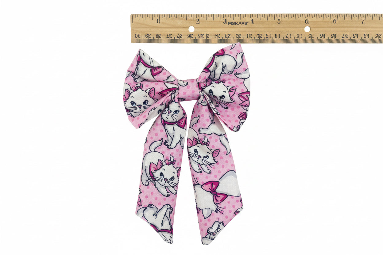 Cinderella Mice & Marie Aristocats Hair Bow Bundle | 2-Piece Classic Disney Set | Handmade & Ready to Ship