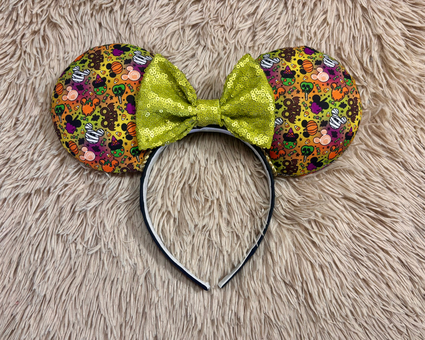 Halloween Treats Ear Headband | Handmade Spooky-Cute Hair Accessory