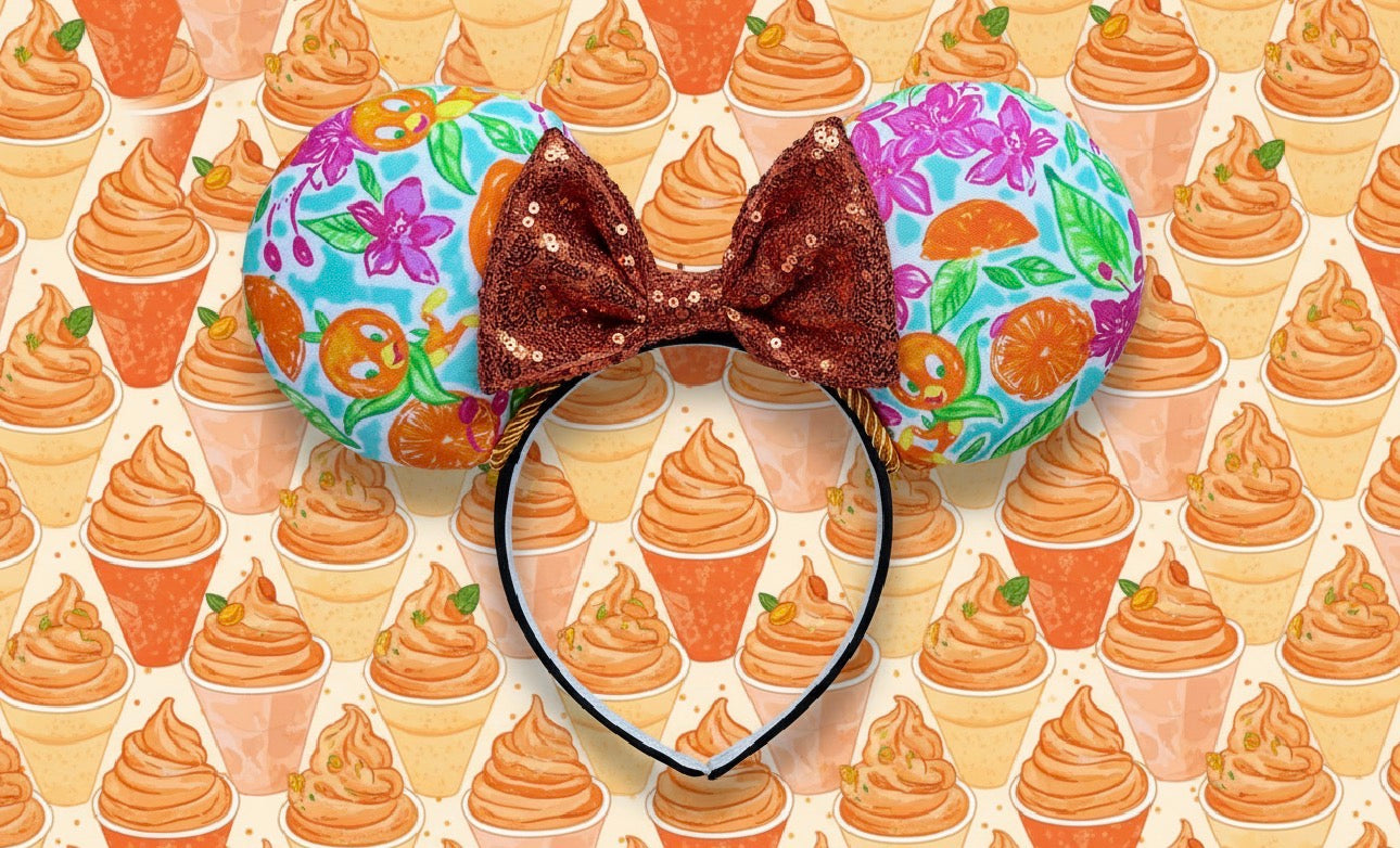 Orange Bird Mouse Ears