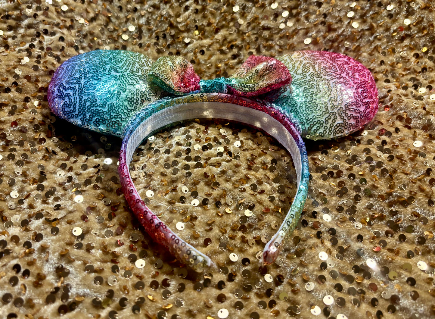 Rainbow Sequin Mouse Ears