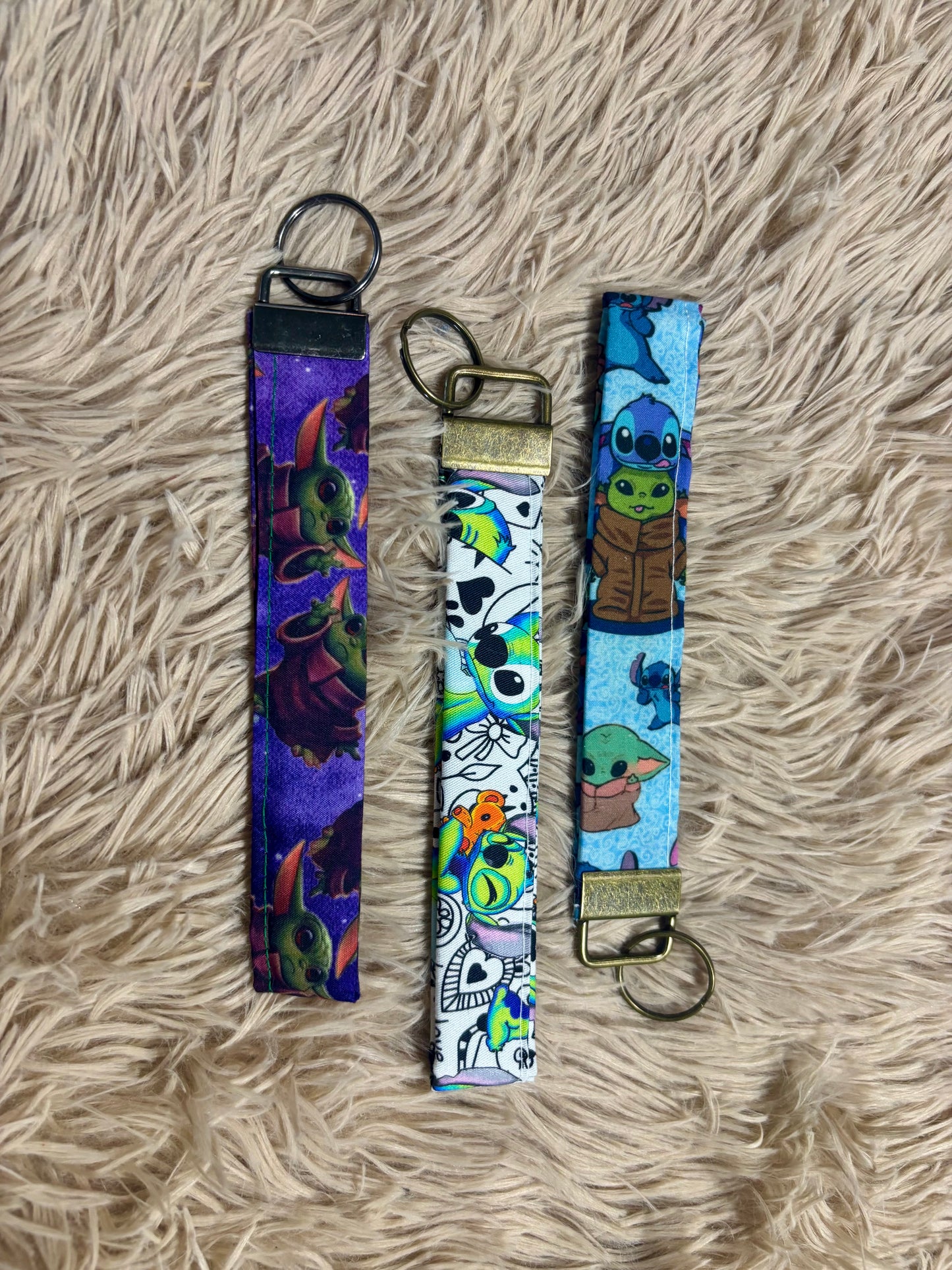 Little Buddies 3 pack Keychain Wristlet Bundle