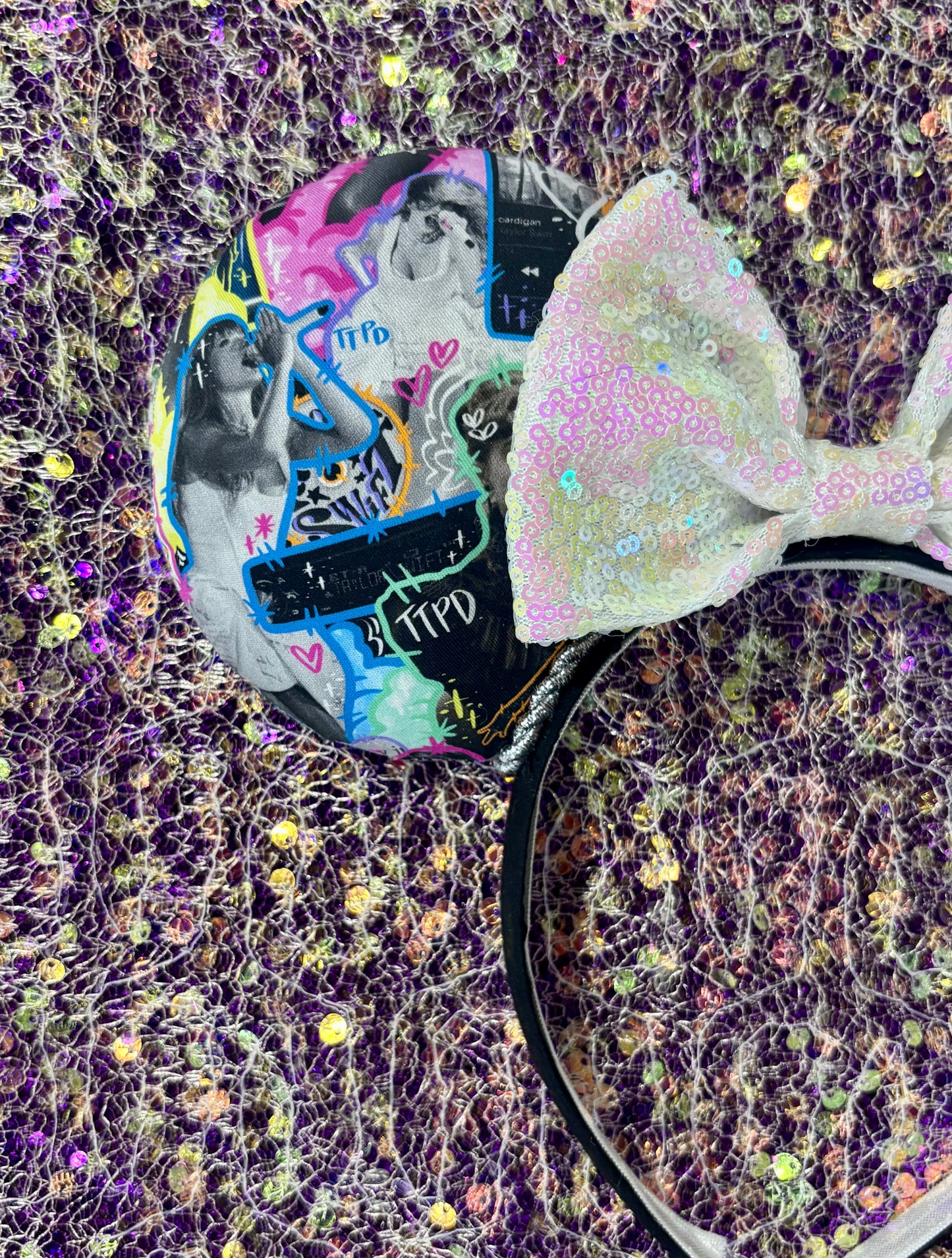 Neon Pop-Inspired Ear Headband – Handmade