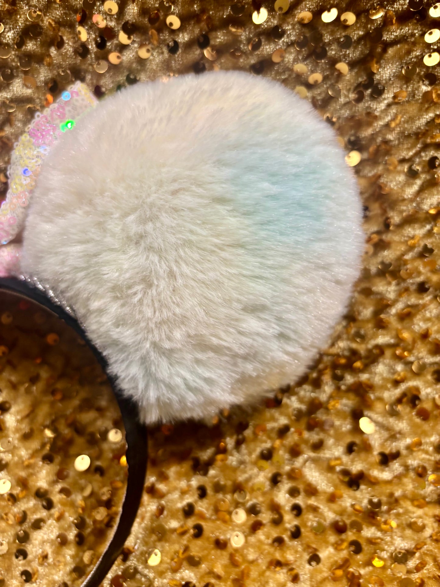 Soft Rainbow Iridescent Mouse Ears