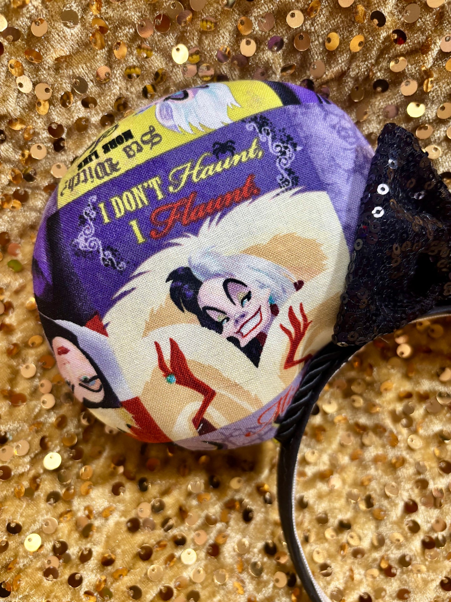 Disney Villains Mouse Ears Headband | Cruella, Ursula & Maleficent | Ready to Ship