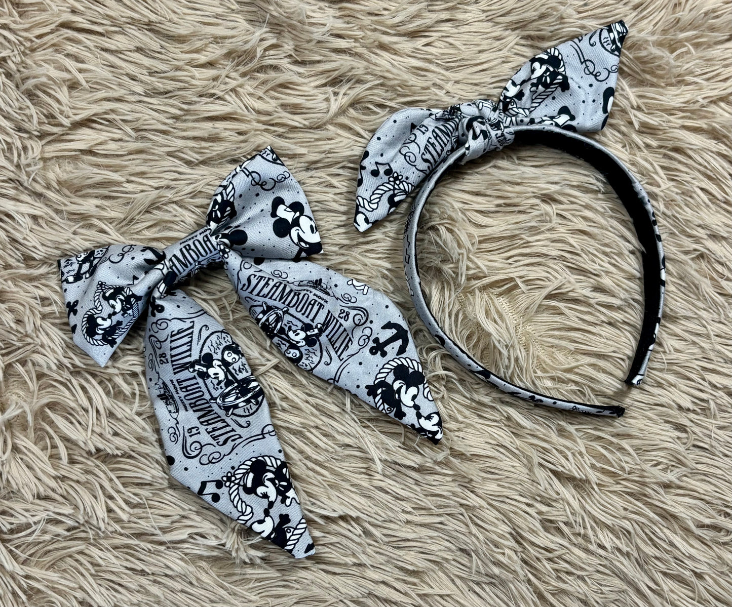 Classic Willie Bow and Headband Bundle