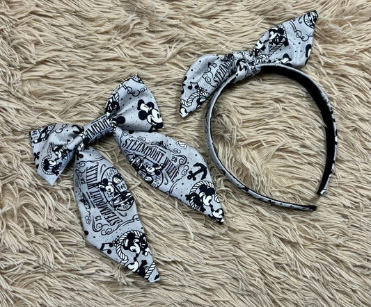 Classic Willie Bow and Headband Bundle