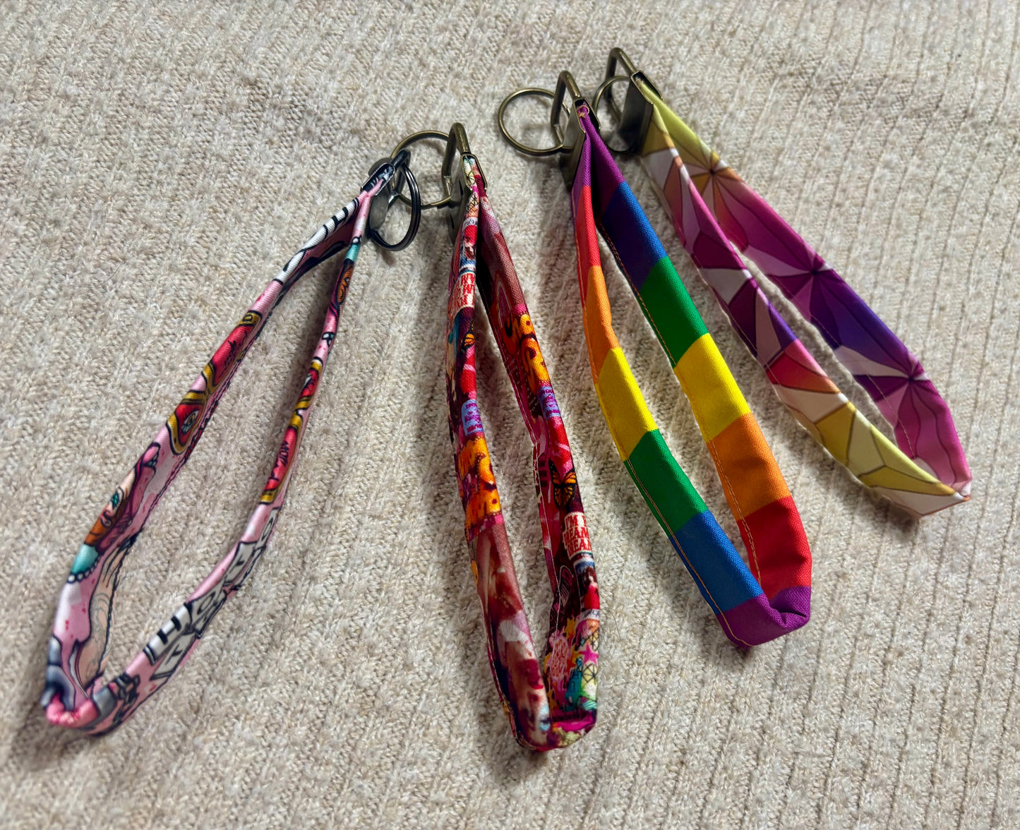 Chappell Roan Inspired Keychain Wristlet Bundle | 4-Pack Pride Set | Handmade & Ready to Ship