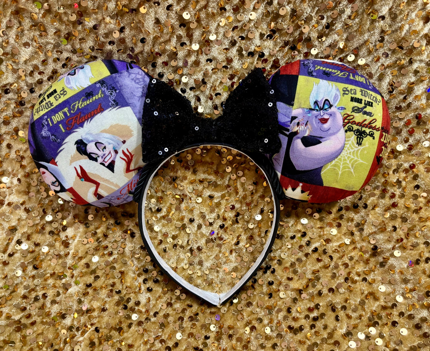 Disney Villains Mouse Ears Headband | Cruella, Ursula & Maleficent | Ready to Ship