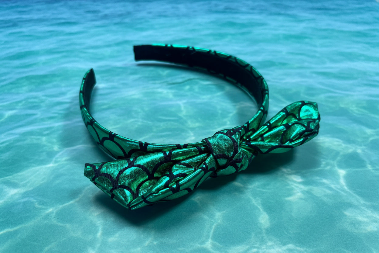 Ariel Inspired Mermaid Hair Bundle | 5-Piece Headwrap & Headband Set | Handmade & Ready to Ship