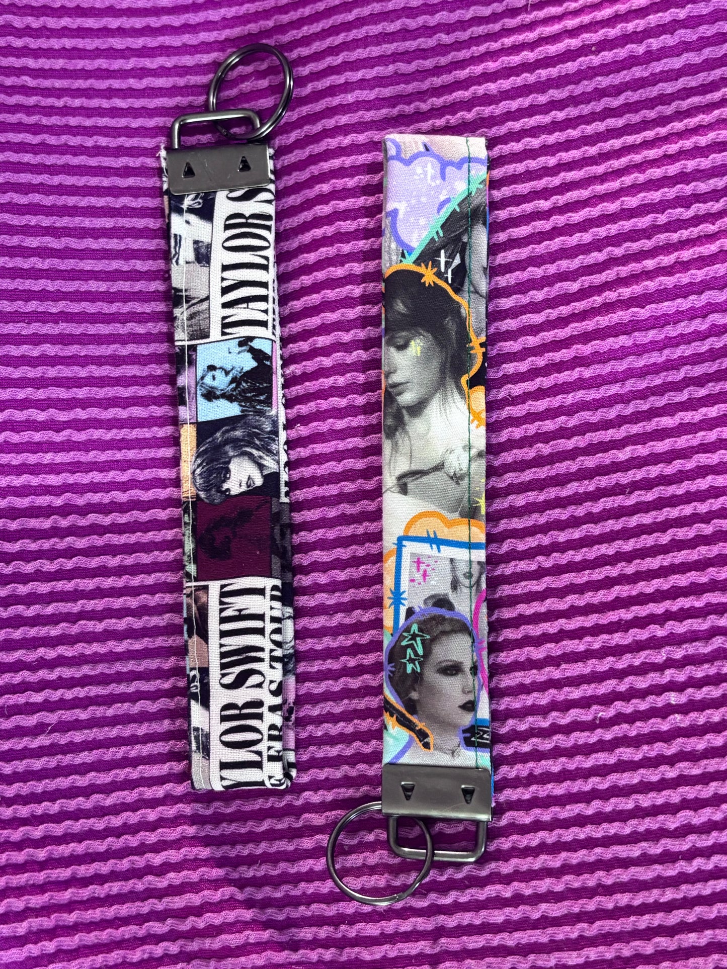 Keychain Swift album cover design on a purple textured background