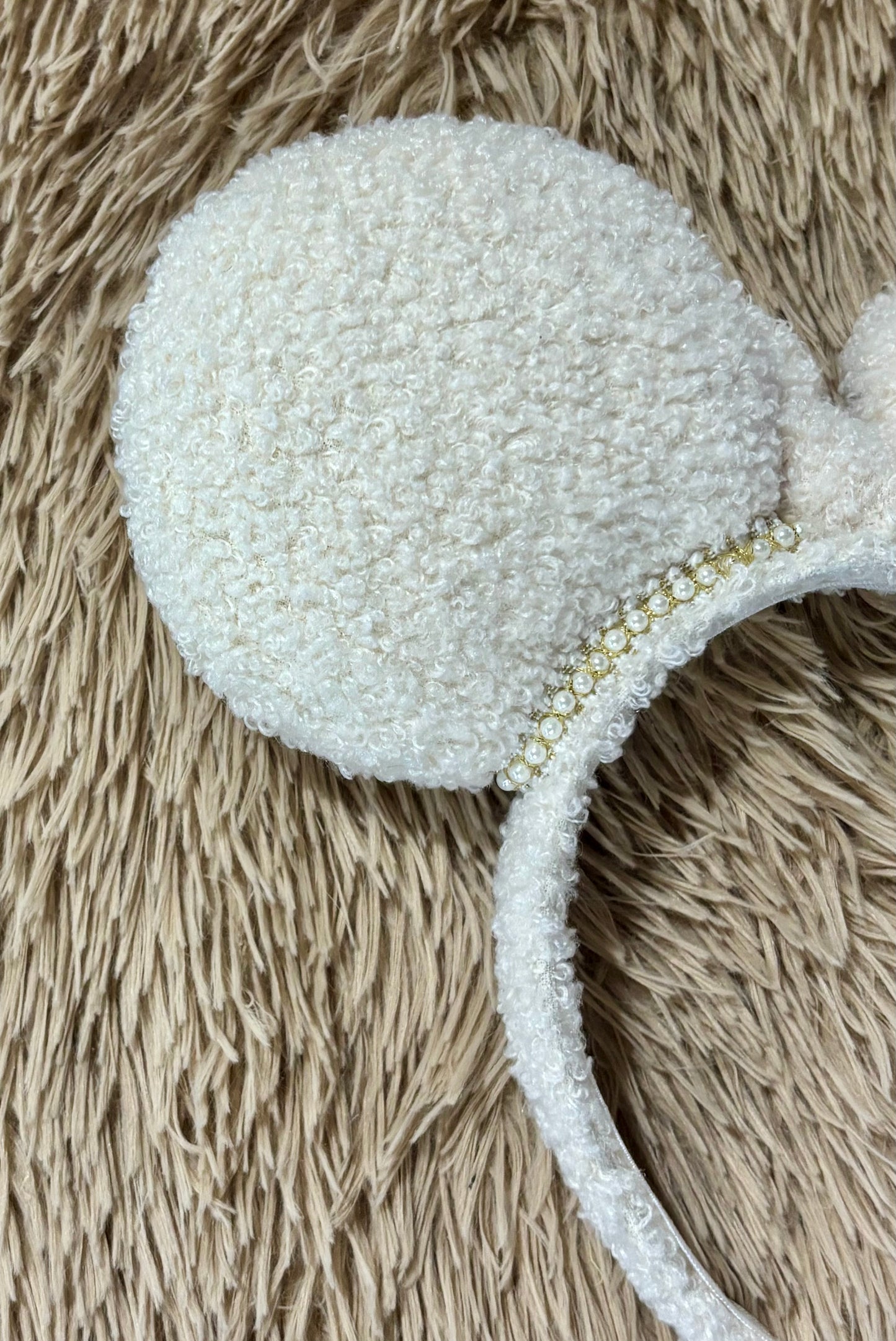 Cream Fuzzy Ears