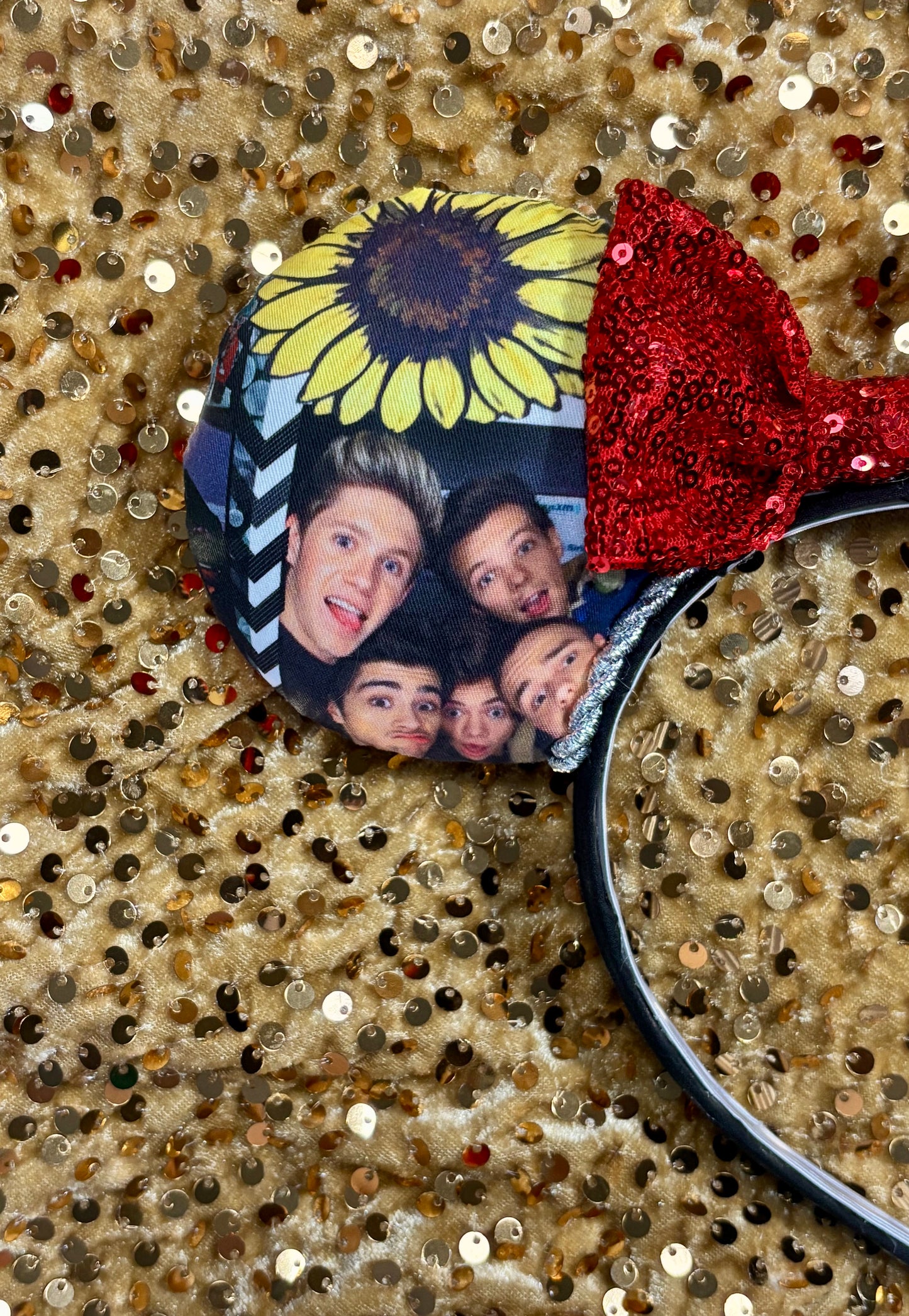 One Direction Inspired Mouse Ears - 1D Mickey Ear Headband for Disney & Concerts